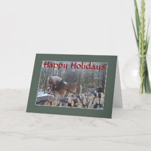 SLEIGH KLOCKOR RING-julkort Helgkort