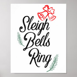 Sleigh Klockor Ring / Klassisk juldepå Poster