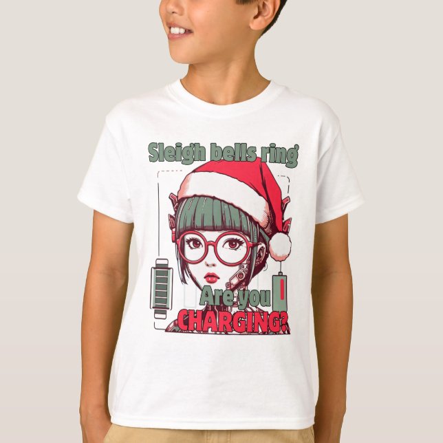 Sleigh Klockor Ring, laddar du? T Shirt (Framsida)