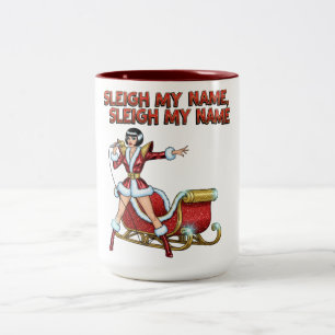 Sleigh My Name Jul Två-Tonad Mugg