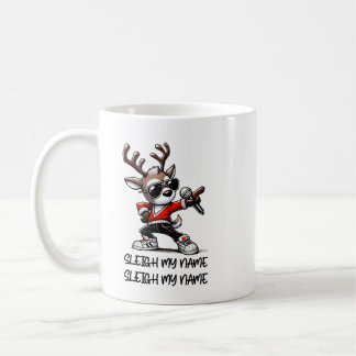 Sleigh My Name-mugg, rolig julkaffekopp Kaffemugg