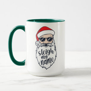 Sleigh My Namn Santa jul Mugg