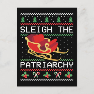 Sleigh Patriarchy I Helg Vykort