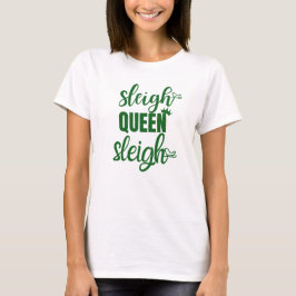 Sleigh Queen | Fruktig Jul White Red Grönt T Shirt