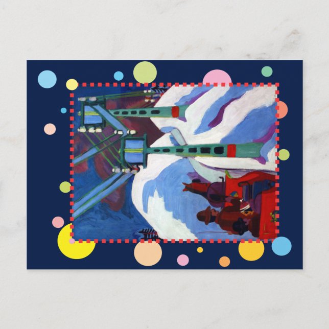 Sleigh Ride av Ernst Ludwig Kirchner Vykort (Framsida)