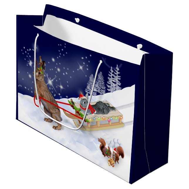 Sleigh Ride Gift Bag (Framsidan Vinklad)