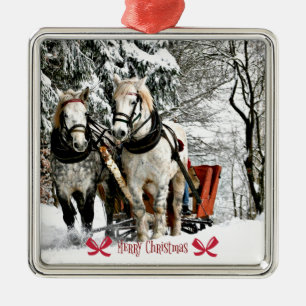 Sleigh Ride, God jul Julgransprydnad Metall