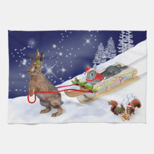 Sleigh Ride Köket Tower Kökshandduk
