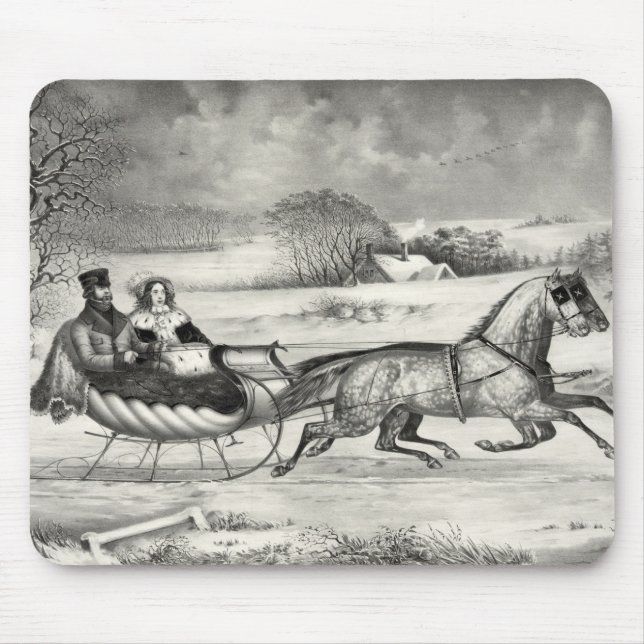 Sleigh Ride mousepad Musmatta (Framsidan)