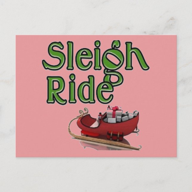 Sleigh Ride Vykort (Framsida)