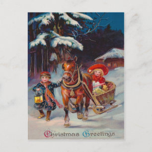 Sleigh Ride Vykort