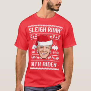 SLEIGH RIDIN MED BIDEN T SHIRT