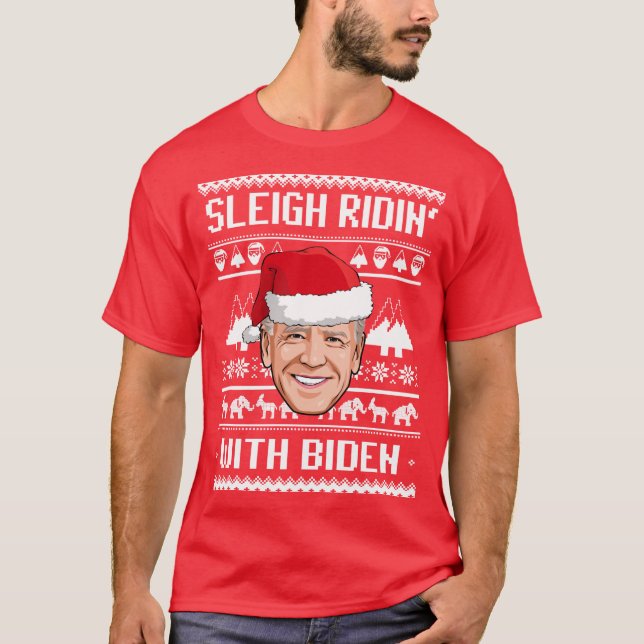 SLEIGH RIDIN MED BIDEN T SHIRT (Framsida)