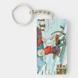 Sleigh riding at Christmas time