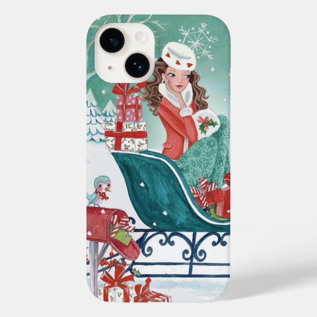Sleigh Shopping Girl Iphone 6 plus fodral (Baksida)