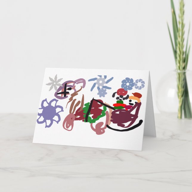  Sleigh winter  Kort (Framsida)