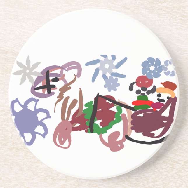  Sleigh winter  Underlägg (Framsidan)