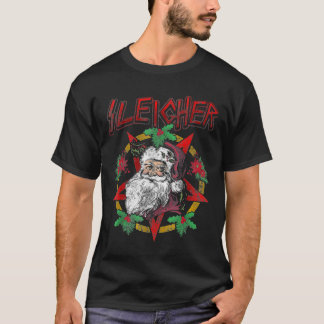 Sleigher Heavy Metall Jultomten jul Julafton Cl T Shirt