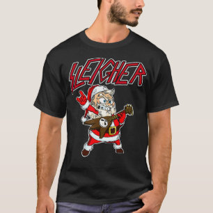 Sleigher Jultomten Metall jul, lustigt Hail Sa T Shirt
