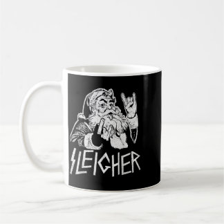 Sleigher Santa Claus Rock On Goth Heavy Kaffemugg