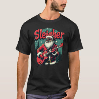 Sleigher Santa Rocker jul T-Shirt