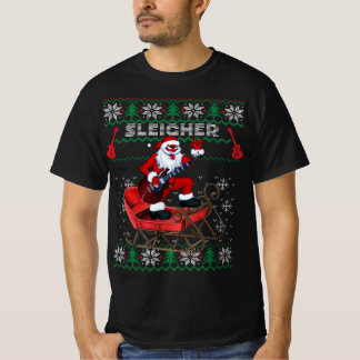Sleigher Santa Ugly jul Sweater Design T Shirt