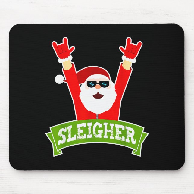 Sleigher Ugly Sweater Heavy Metal Christmas Sweate Musmatta (Framsidan)
