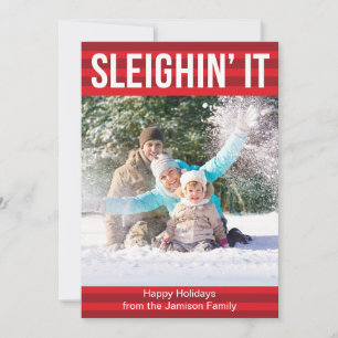 Sleighin det helgdagkort julkort
