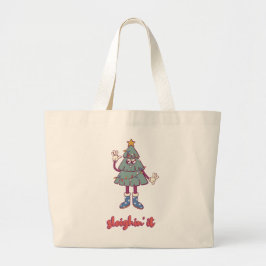 Sleighin' It Holiday Tree Character Jumbo Tygkasse