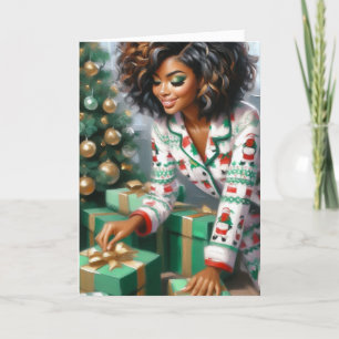 Sleighin jul Vibes Pajama Queen Helgkort