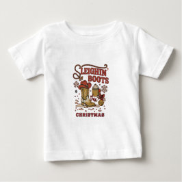 Sleighin stövlar denna jul Roligt västkowboy T Shirt