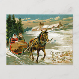 Sleighritt Helg Vykort