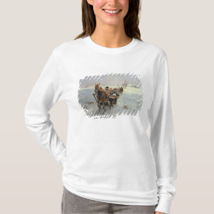 Sleighs i en vinter landskap t shirt