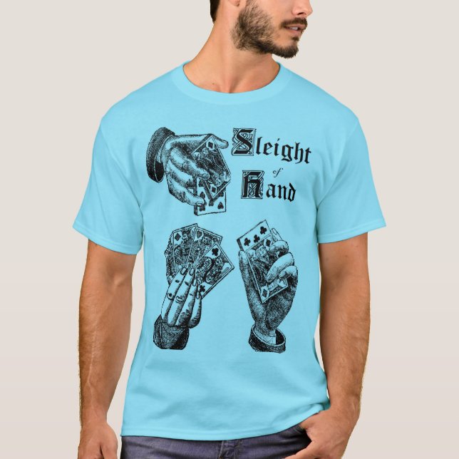 Sleight av räcker kort t shirt (Framsida)
