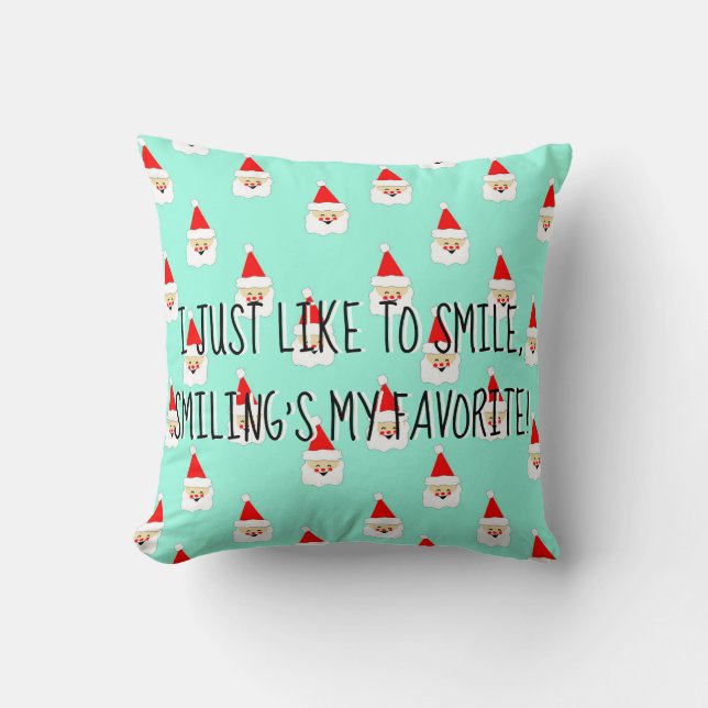 Sleing är min favoritfilm citat jultomten kudde (Framsida)