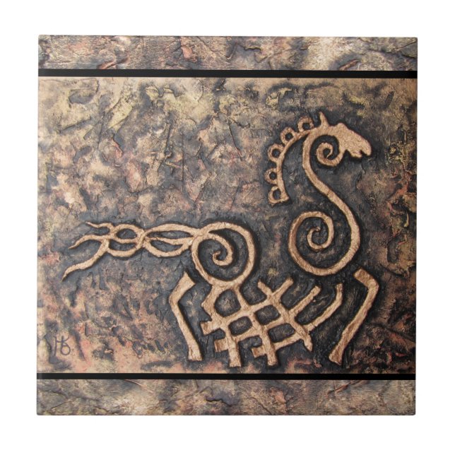 Sleipnir Kakelplatta (Framsidan)