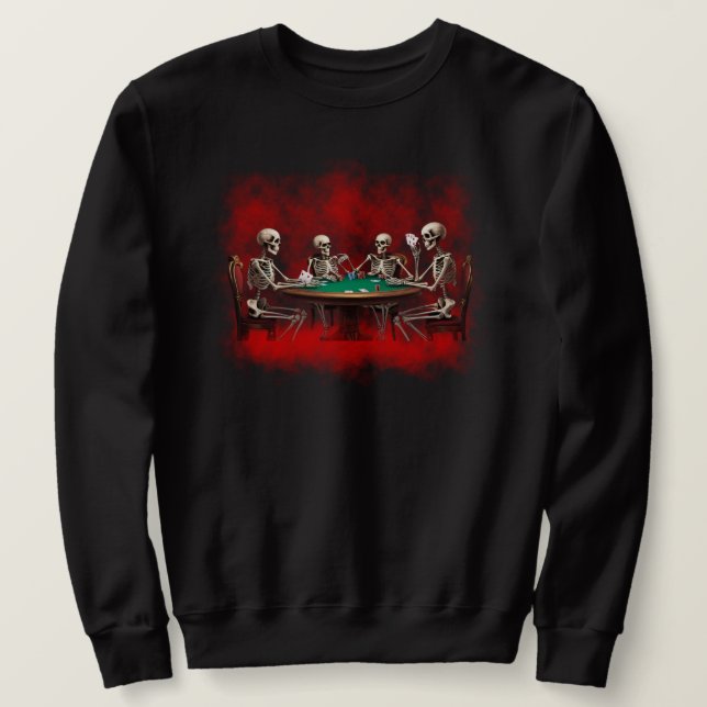 Sleletons Poker Sweatshirt (Design framsida)