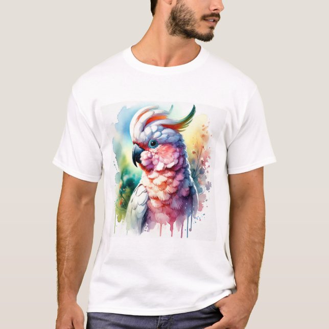 Slender billed cockatoo 120724AREF102 - Watercolor T Shirt (Framsida)
