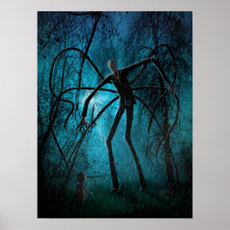 Slender Man och Borttappad Soul Poster