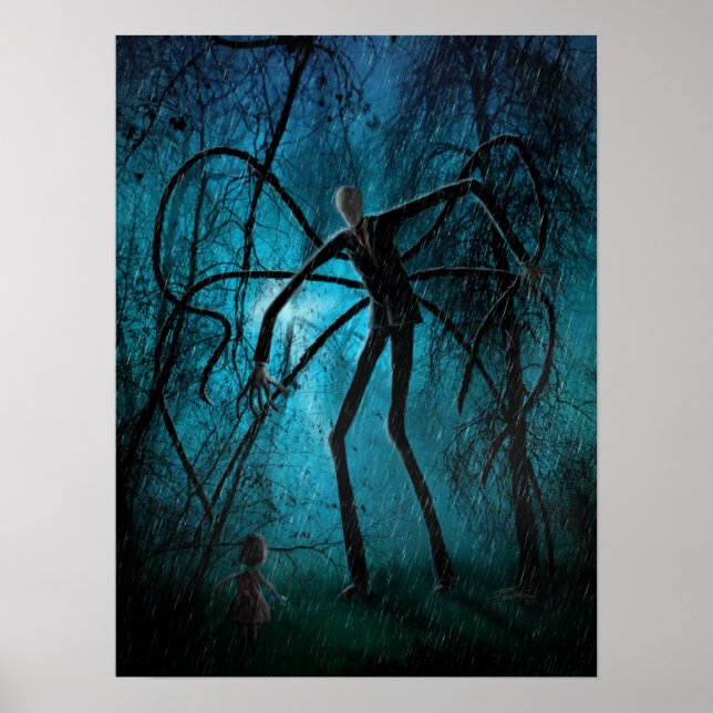 Slender Man och Borttappad Soul Poster (Framsidan)