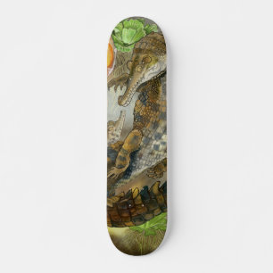 Slender Snouted Crokodile Mini Skateboard Bräda 18,5 Cm