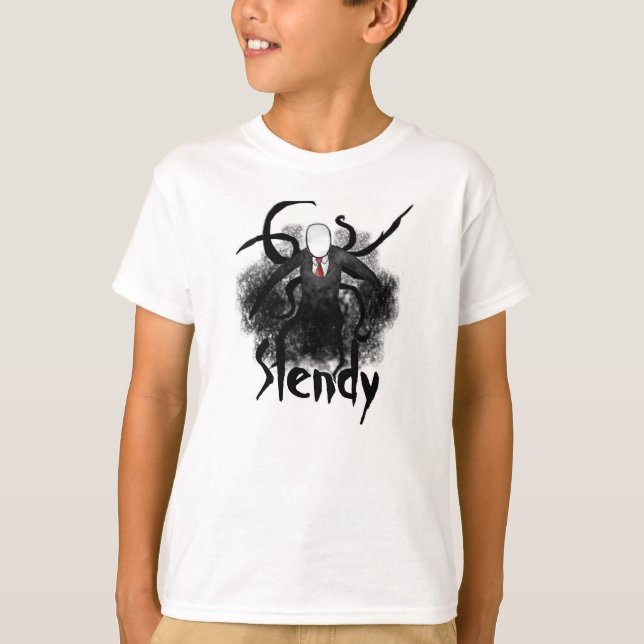 Slenderman lurar T-tröja T Shirt (Framsida)