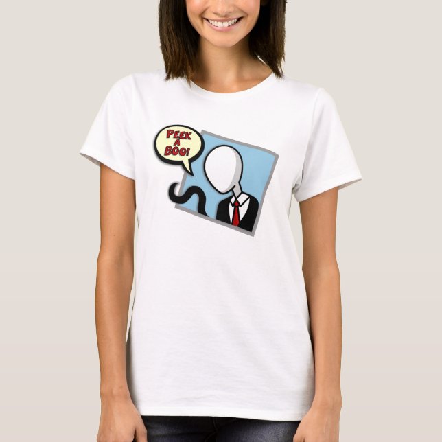 Slenderman på dina fönster-Womens Tee Shirt (Framsida)