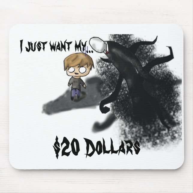 Slenderman Pewdiepie Mousepad Musmatta (Framsidan)