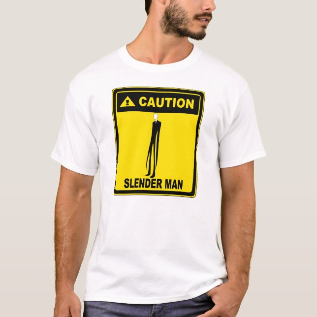 Slenderman Signboard T Shirt (Framsida)