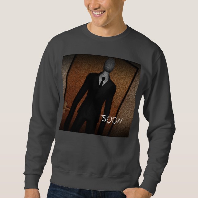 Slenderman skjorta långärmad tröja (Framsida)