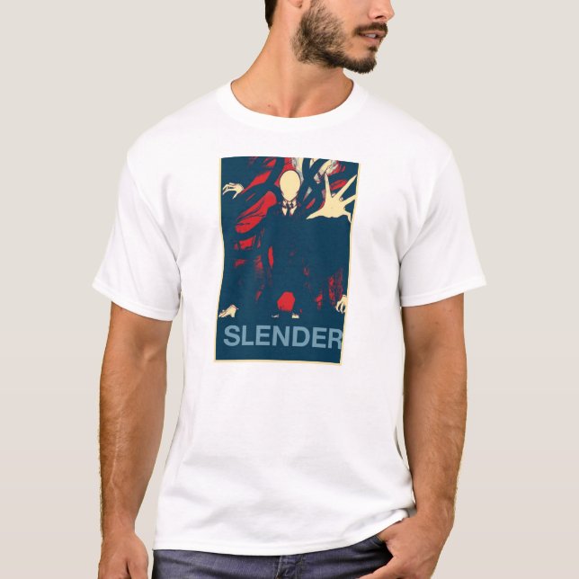 Slenderman skjorta t-shirt (Framsida)