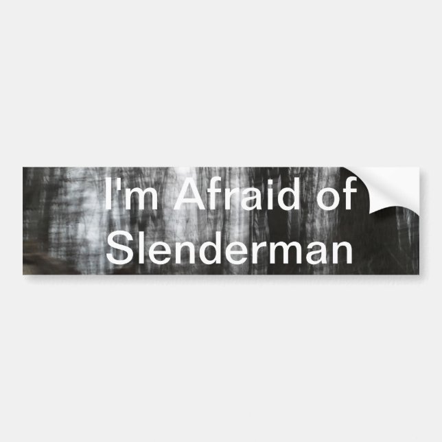 Slenderman skog bildekal (Framsidan)