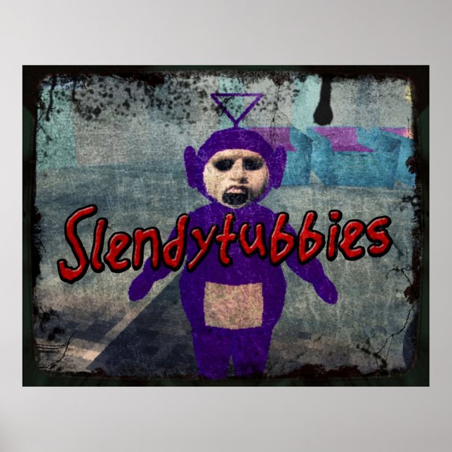 Slendytubbies - Design 1 Poster (Framsidan)