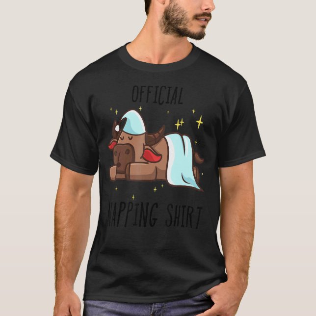 Slepipande kummel Pajamas Sleepyhead T Shirt (Framsida)